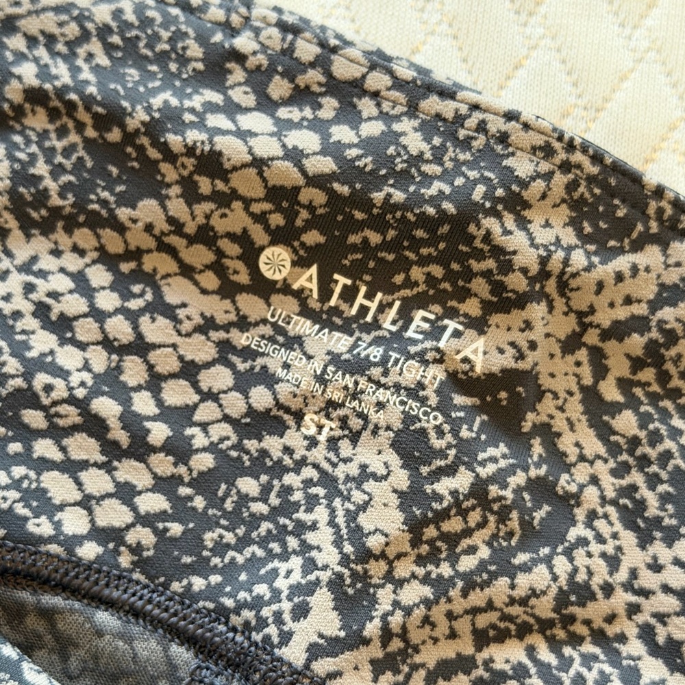 Athleta Snakeskin Patterned Leggings